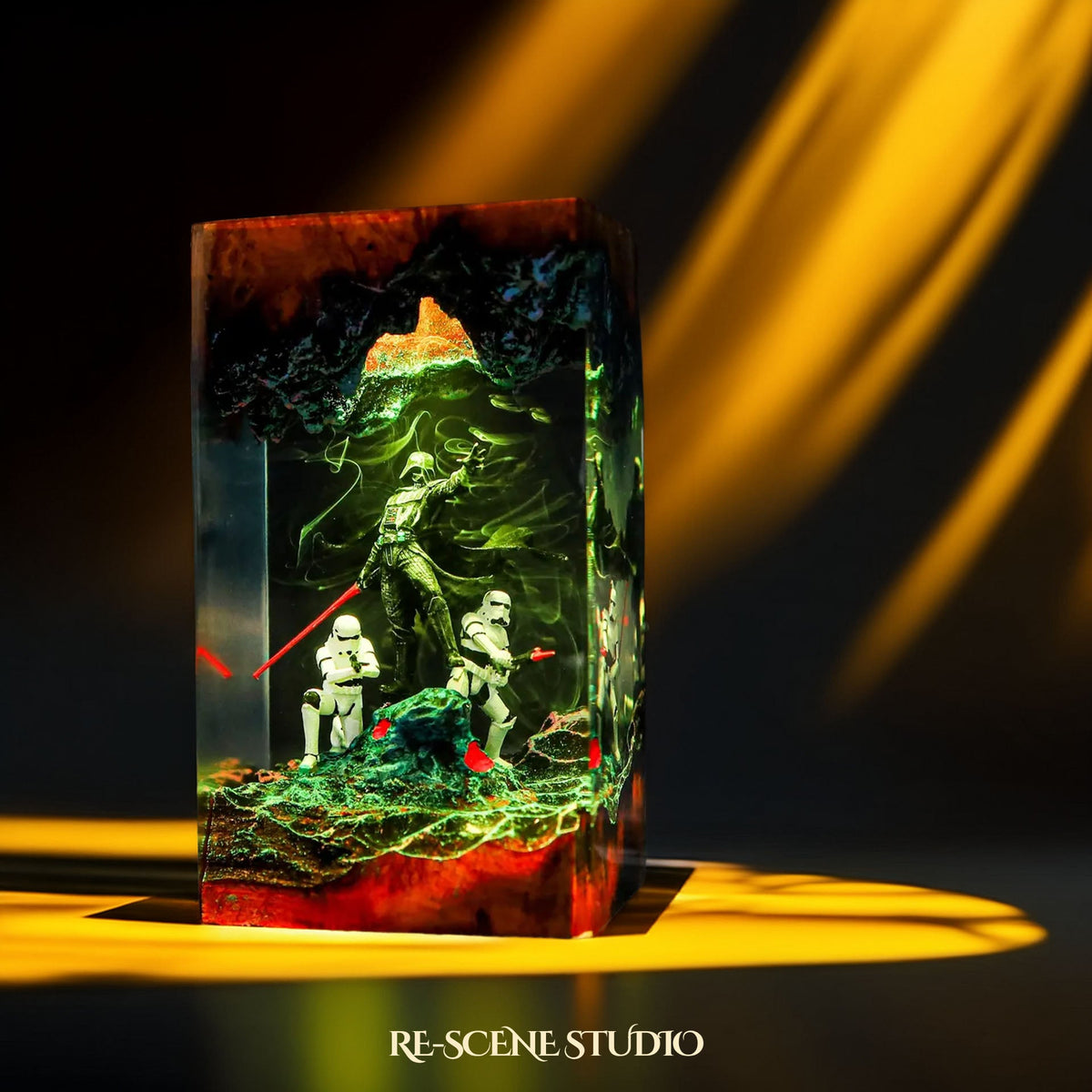 Star Wars gift idea, the Darth Vader Resin Lamp V2 with color-changing RGB lighting