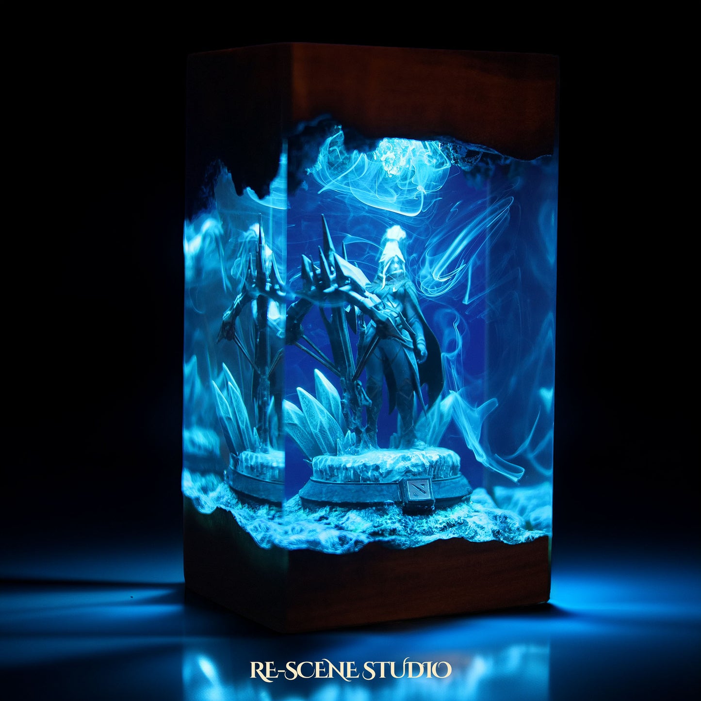 D.row R.anger Resin Lamp — Detailed Display | Premium 3D Resin Diorama with RGB Color-Changing Light