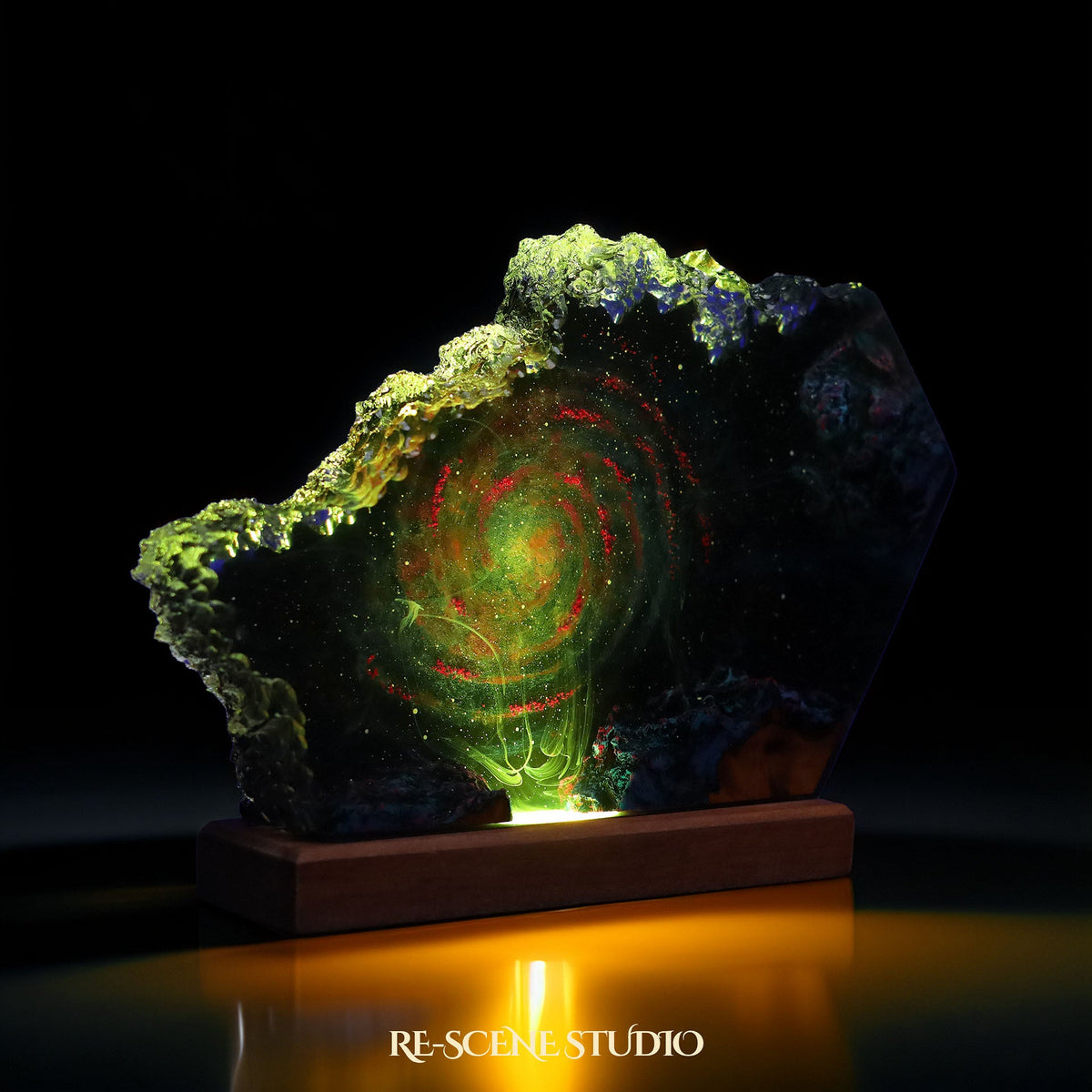 Eternal Void Resin Lamp, detailed display