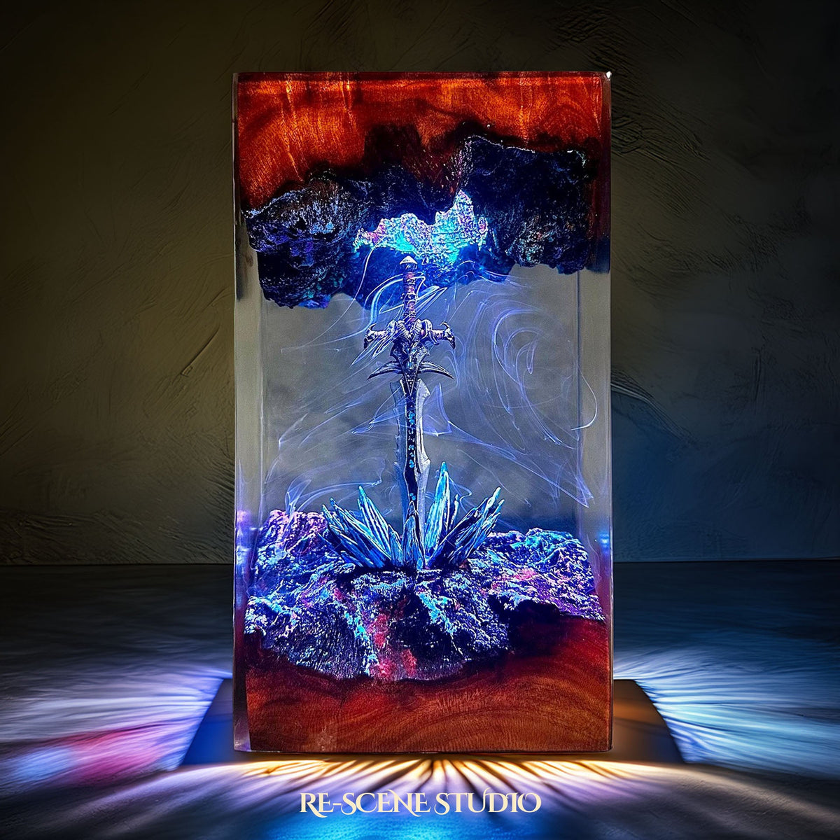 Frostmourne Resin Lamp, detailed display