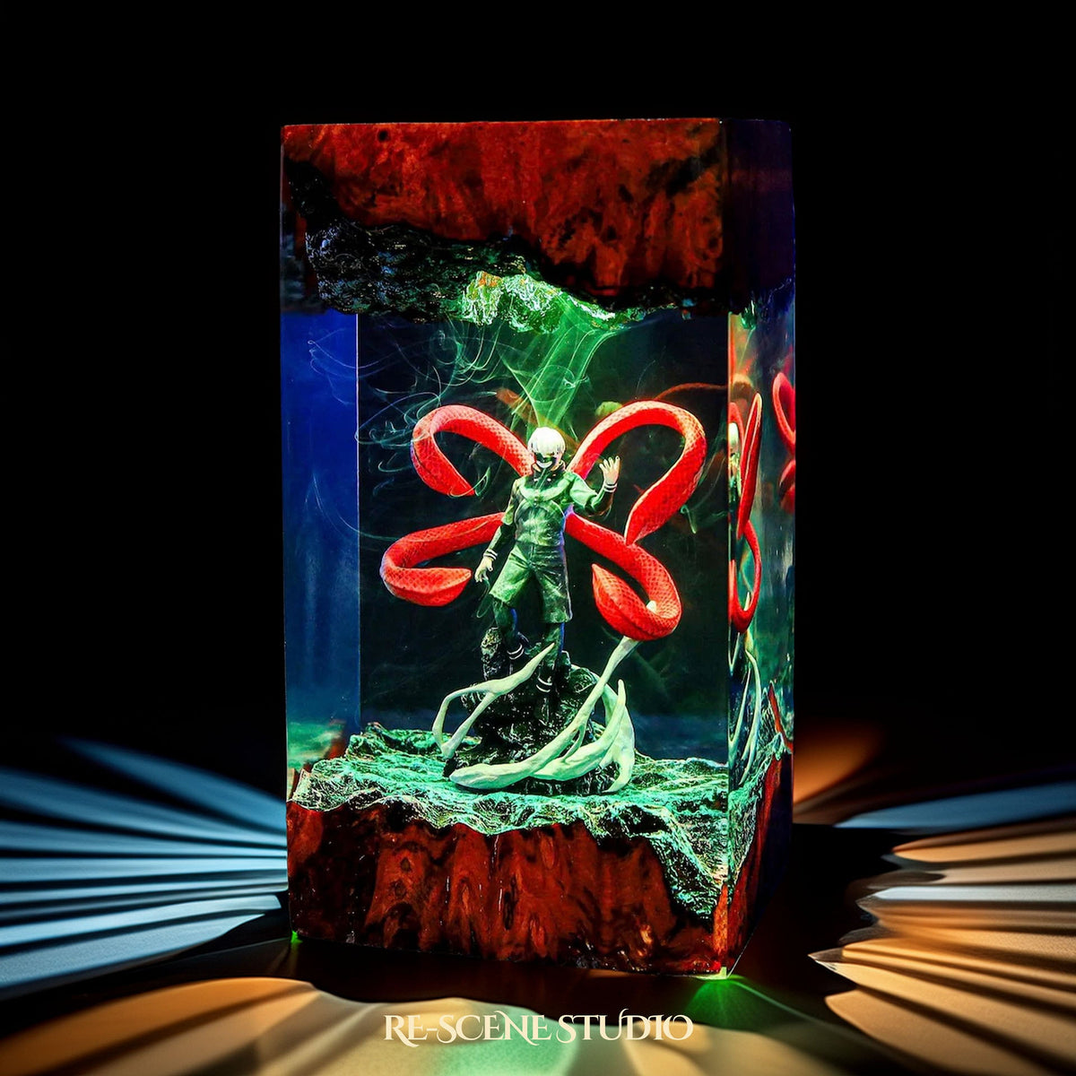 Ken Kaneki Resin Lamp, detailed display