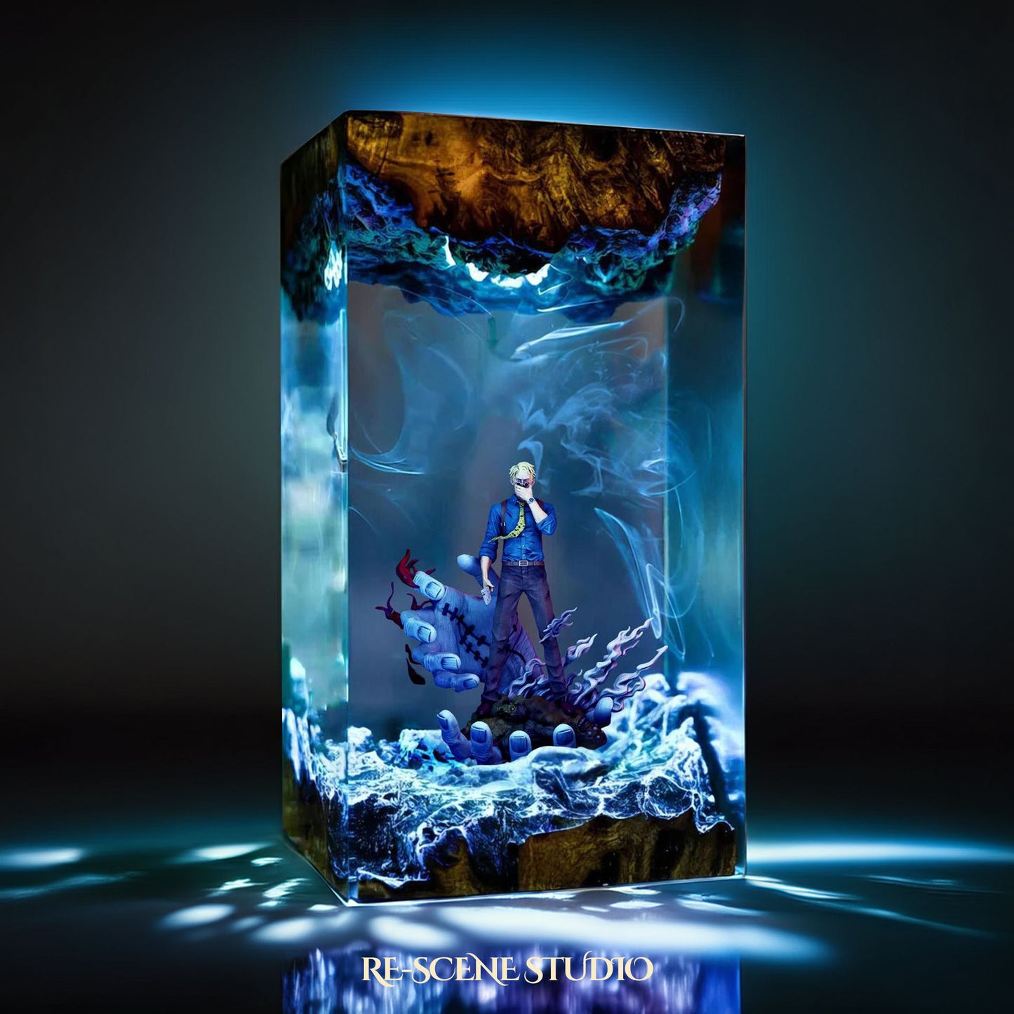 Nanami Kento Resin Lamp - Jujutsu Kaisen Multicolor / Size M – Handmade Resin Lamp by Rescene Studio | Rescene Studio