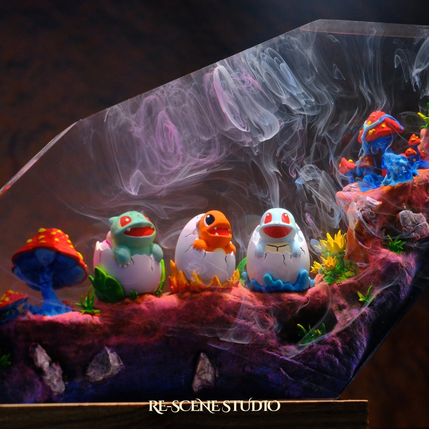 Pokemon Egg Resin Epoxy Lamp Multicolor / Size M: 16 x 10 (cm) – Handmade Resin Lamp by Rescene Studio | Rescene Studio