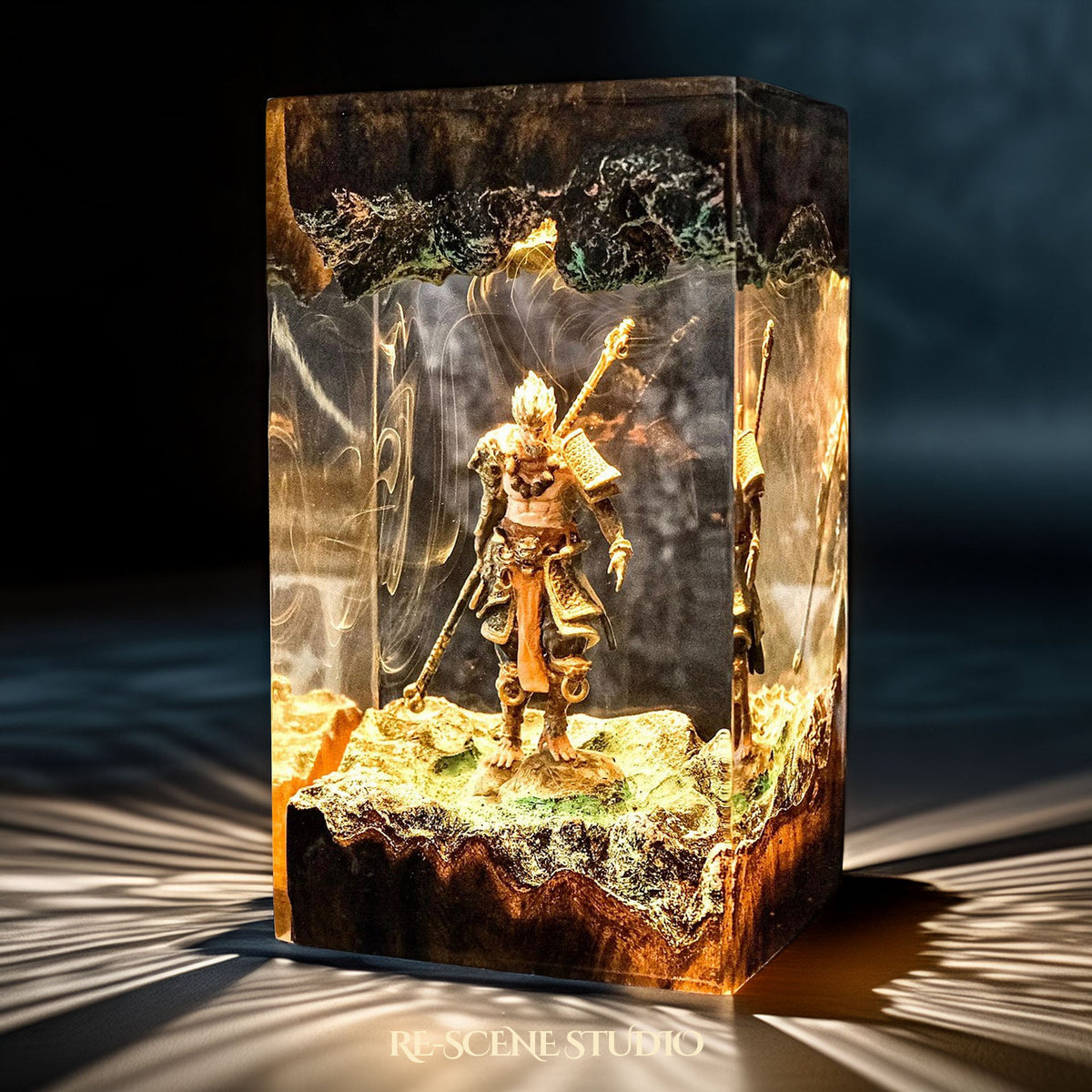 Wukong Resin Lamp V1, detailed display