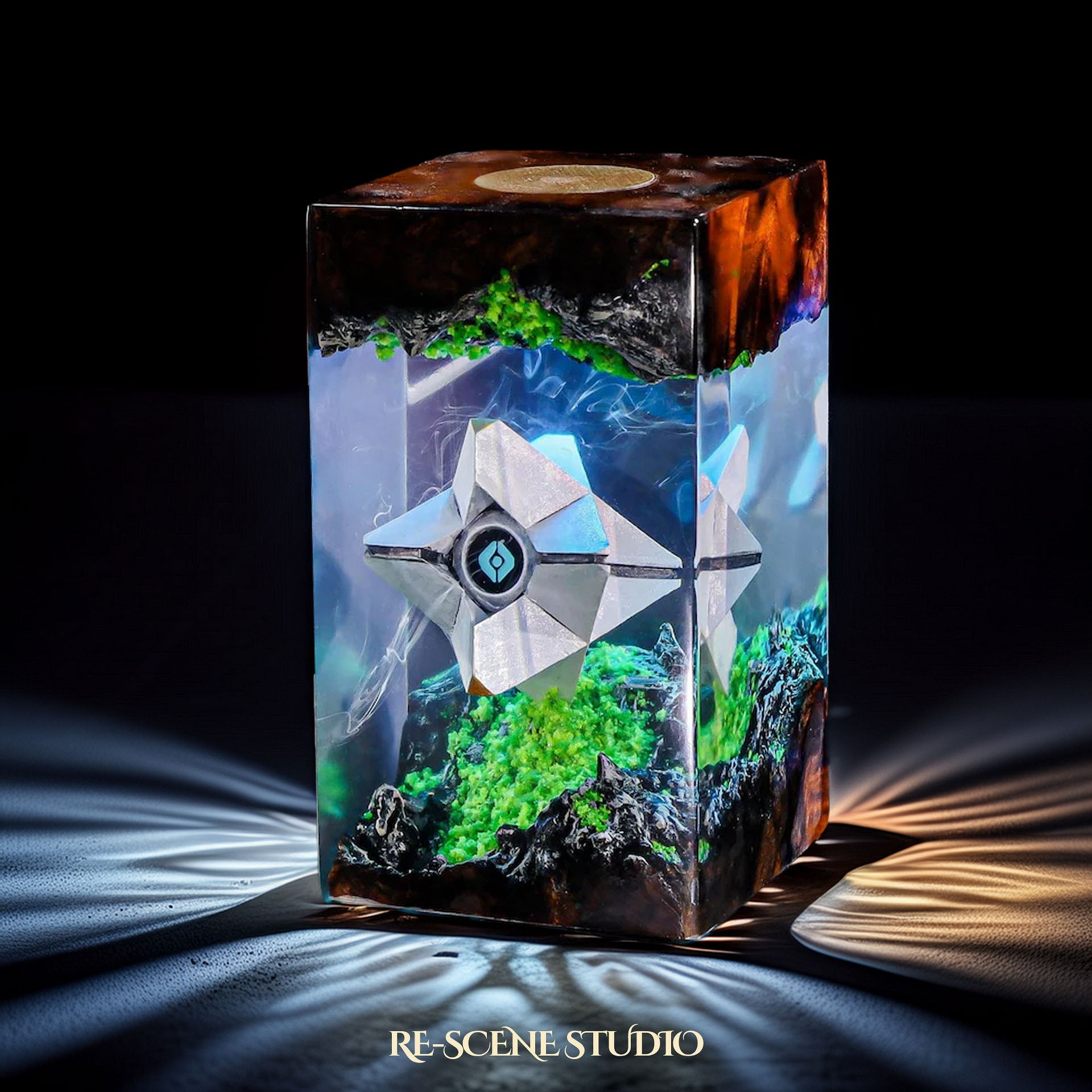 Destiny 2 lore explained, The Ghost resin lamp by Rescene Studio