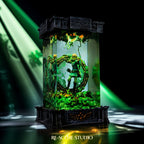 Link Resin Lamp The Legend of Zelda handcrafted with LED glow by Rescene Studio