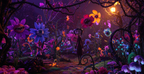 Coraline dark secrets and hidden details, the Other World in vibrant surreal colors