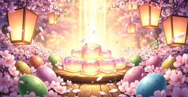 Easter 2026 anime resin lamp gift guide thumbnail by Rescene Studio