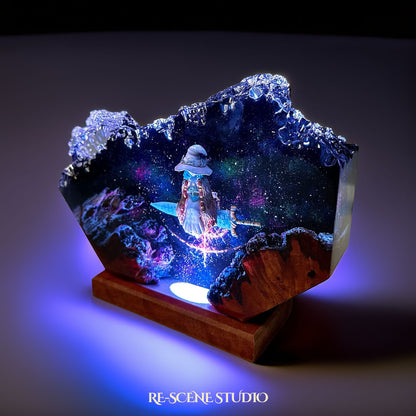 Ranni the Witch resin lamp side view with cinematic LED ambient lighting