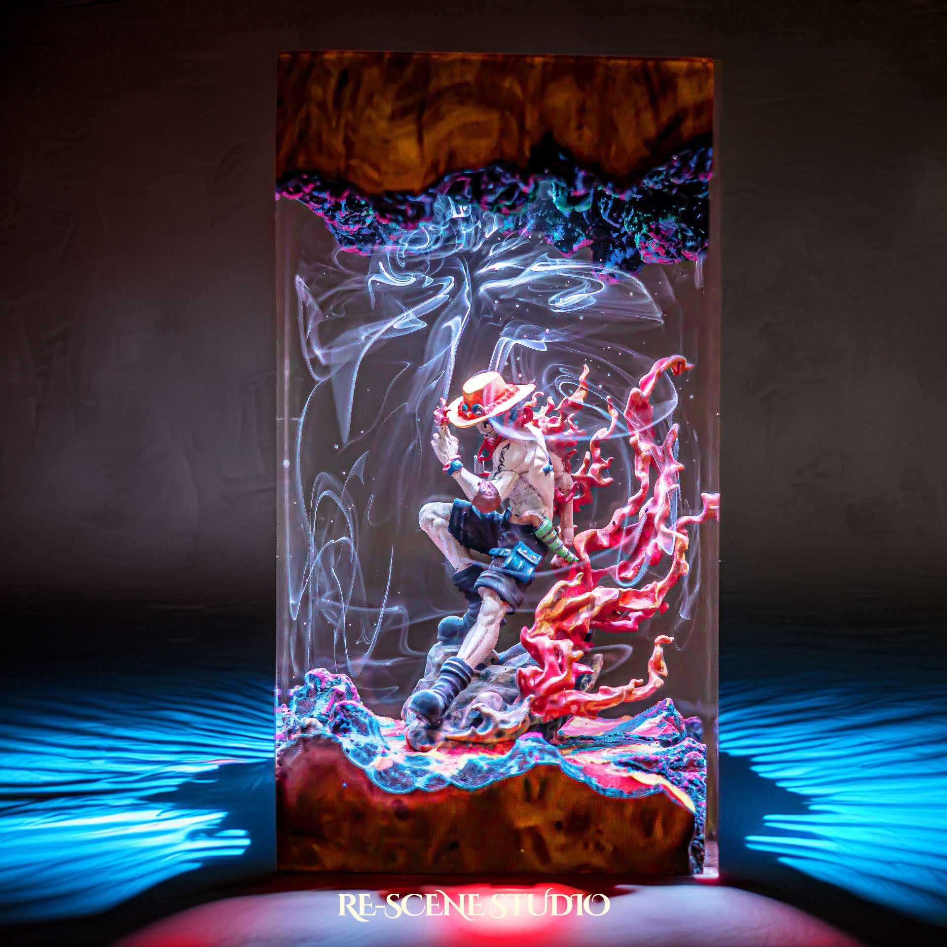 A.ce Resin Lamp — Handcrafted Epoxy Resin LED Lamp | Unique Ambient Decor & Collector's Gift