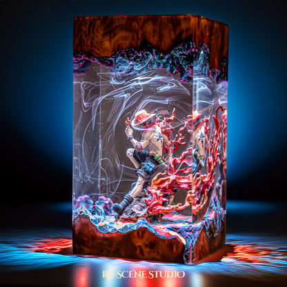 A.ce Resin Lamp — Detailed Display | Premium 3D Resin Diorama with RGB Color-Changing Light