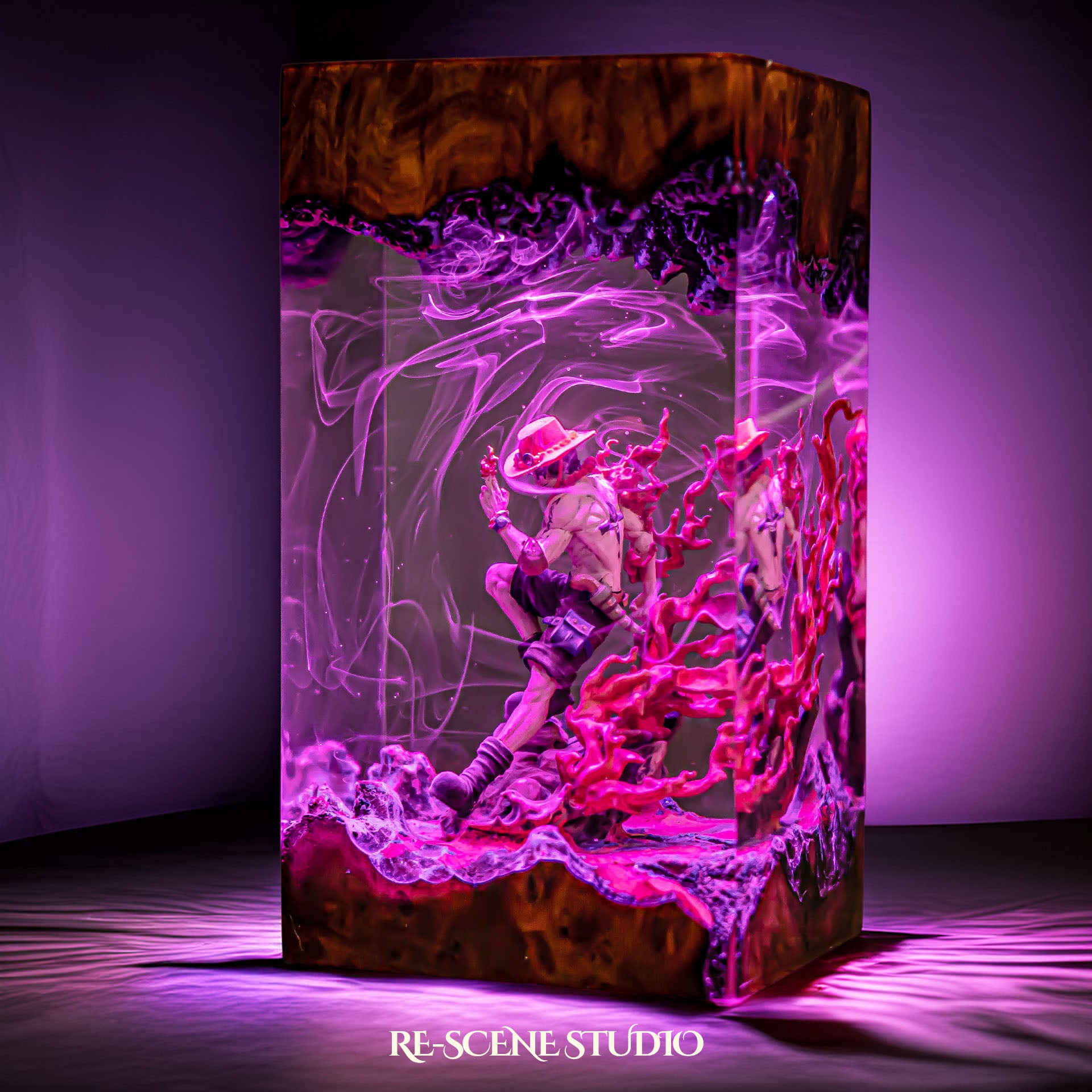 A.ce Resin Lamp — Display Setup | Artisan Resin Art Lamp, Ambient Light for Home or Office