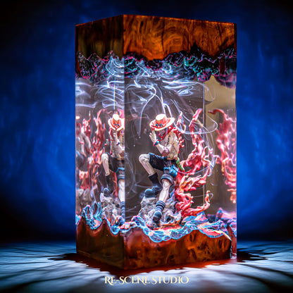 A.ce Resin Lamp — Handcrafted Epoxy Resin LED Lamp | Unique Ambient Decor & Collector's Gift
