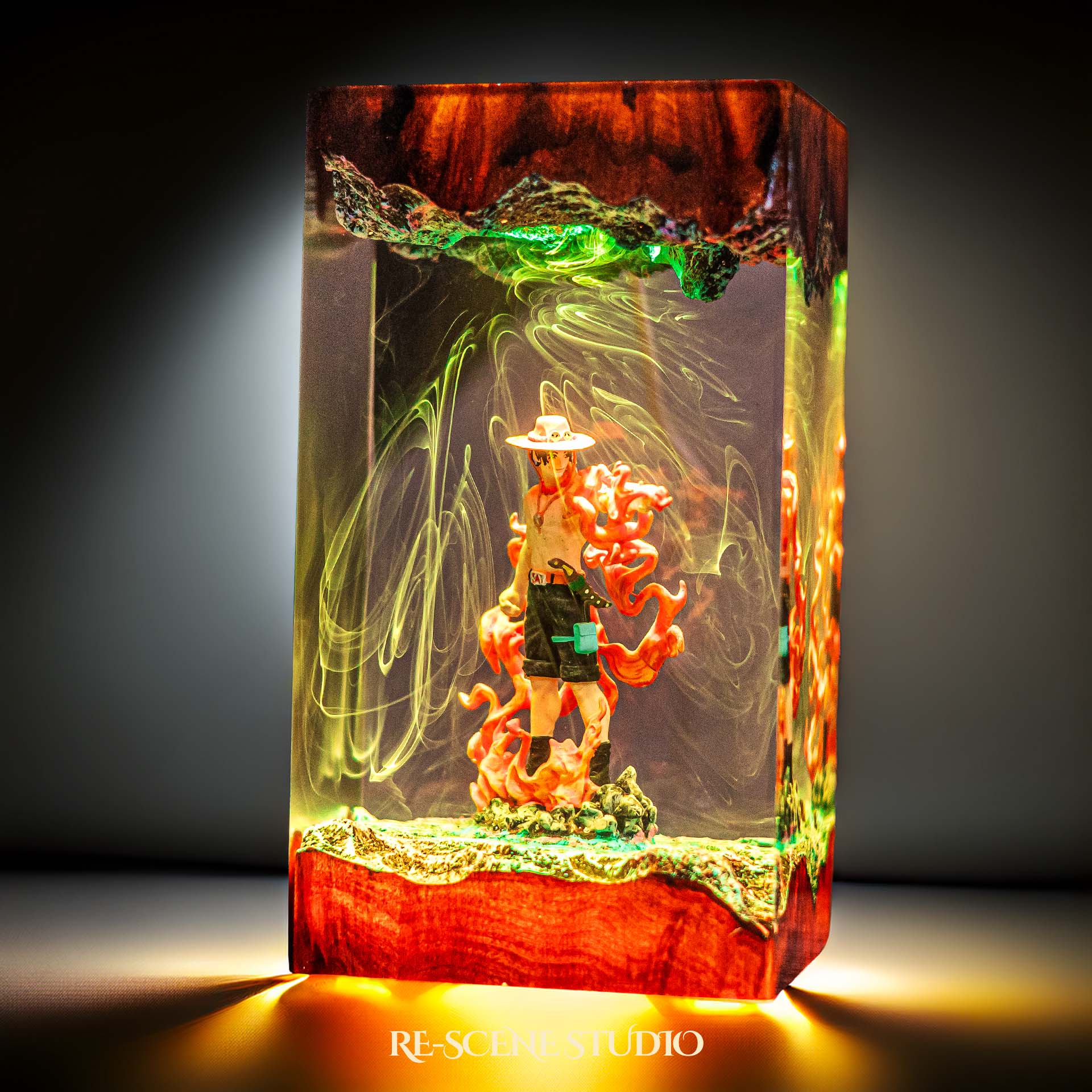 Ace Resin Lamp V2 — Display Setup | Artisan Resin Art Lamp, Ambient Light for Home or Office