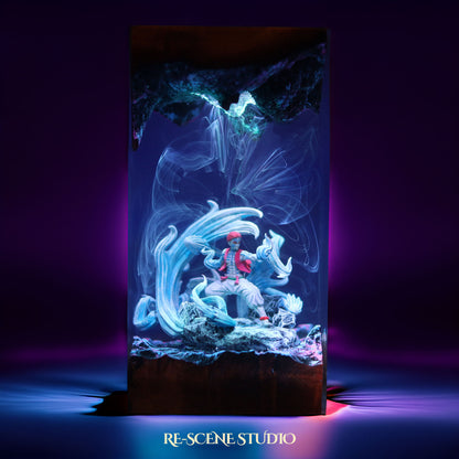 Akaza Resin Lamp - Demon Slayer