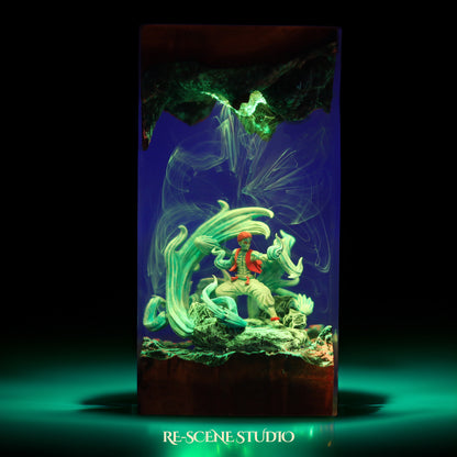 Akaza Resin Lamp - Demon Slayer