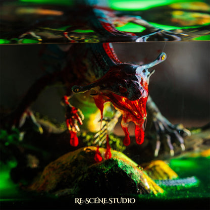 Ancient Dinosaur Resin Epoxy Lamp Multicolor / Size M: 6 x 6 x 12 (cm) – Handmade Resin Lamp by Rescene Studio | Rescene Studio