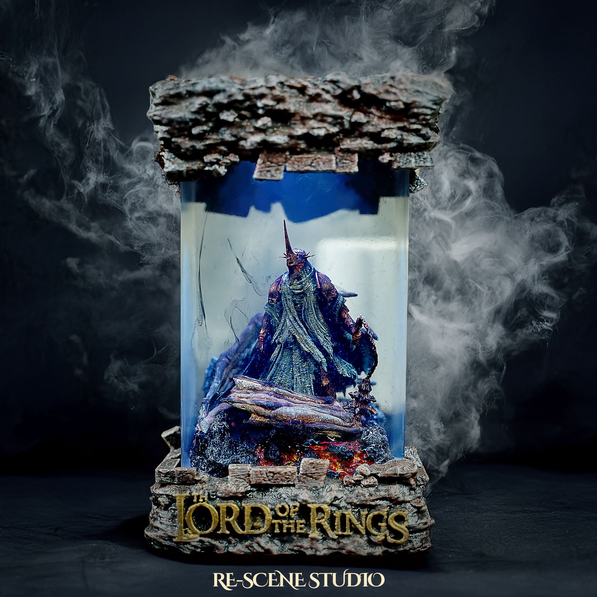 Witch-King of Angmar Resin Lamp – The Lord of the Rings Multicolor / Size M – Handmade Epoxy Resin Lamp by Rescene Studio | Rescene Studio