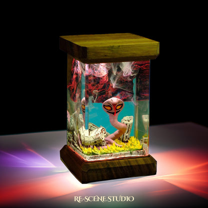 Arbok Resin Epoxy Lamp Multicolor / Size M: 6 x 6 x 12 (cm) – Handmade Resin Lamp by Rescene Studio | Rescene Studio