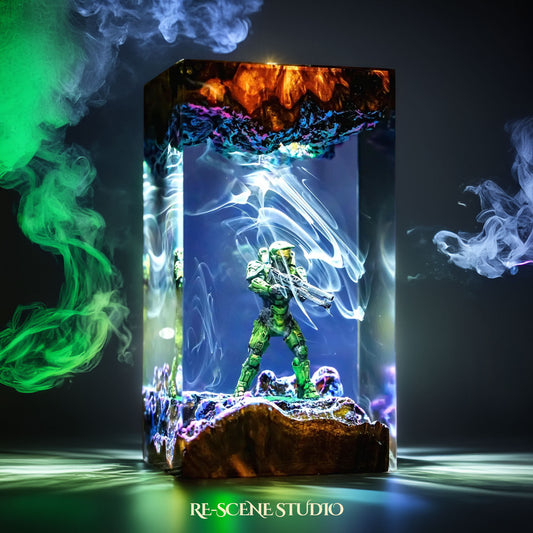 Master Chief Resin Lamp - Halo