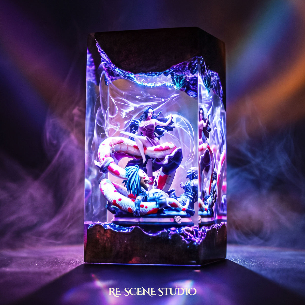 Boa Hancock Resin Lamp, One Piece resin art lamp