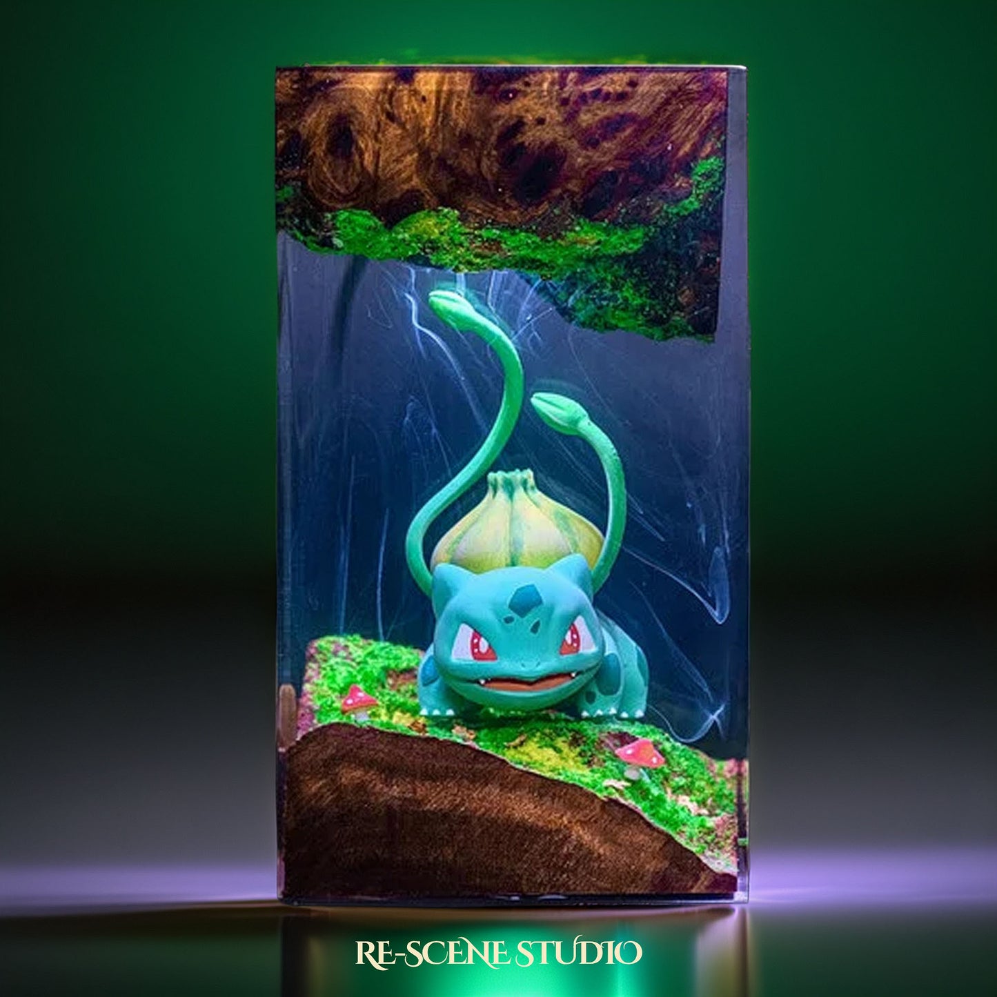 Bulb Seedling Beast Resin Lamp — Detailed Display | Premium 3D Resin Diorama with RGB Color-Changing Light