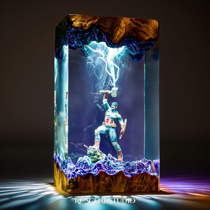 Captain America Resin Lamp - Marvel