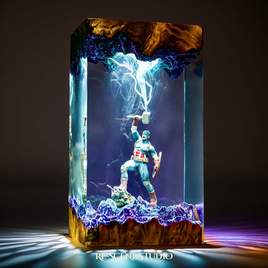 Captain America Resin Lamp - Marvel