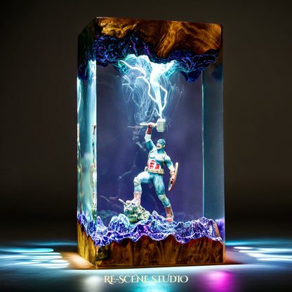 Captain America Resin Lamp - Marvel