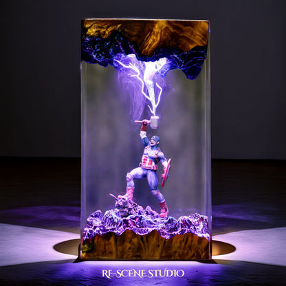 Captain America Resin Lamp - Marvel