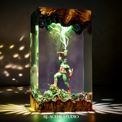 Captain America Resin Lamp - Marvel