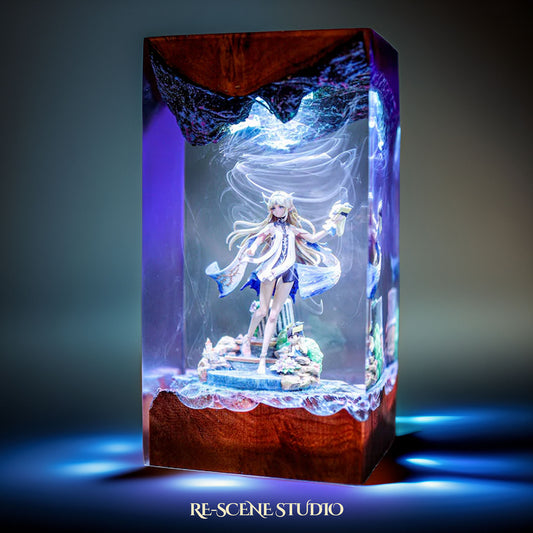 C.artet.hyia Resin Lamp — Handcrafted Epoxy Resin LED Lamp | Unique Ambient Decor & Collector's Gift