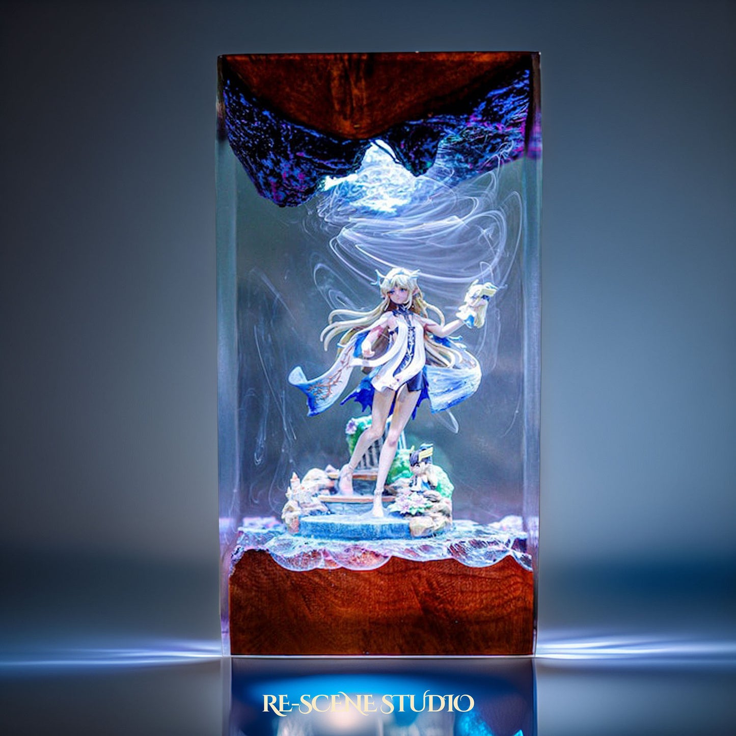 C.artet.hyia Resin Lamp — Side Profile View | Handmade Pop-Culture Resin Art, Perfect Themed Gift