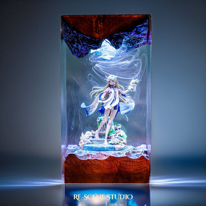 C.artet.hyia Resin Lamp — Side Profile View | Handmade Pop-Culture Resin Art, Perfect Themed Gift