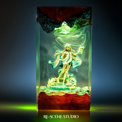 C.artet.hyia Resin Lamp — Display Setup | Artisan Resin Art Lamp, Ambient Light for Home or Office