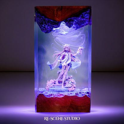 C.artet.hyia Resin Lamp — Detailed Display | Premium 3D Resin Diorama with RGB Color-Changing Light