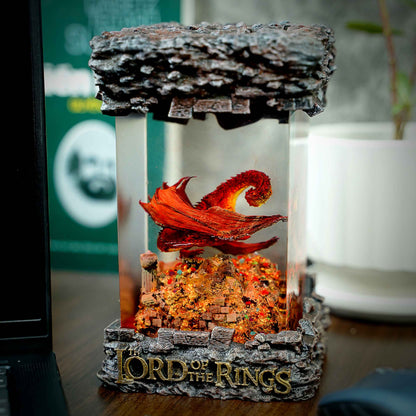 Smaug Resin Lamp – Lord of the Rings Multicolor / Size M – Handmade Resin Lamp by Rescene Studio | Rescene Studio