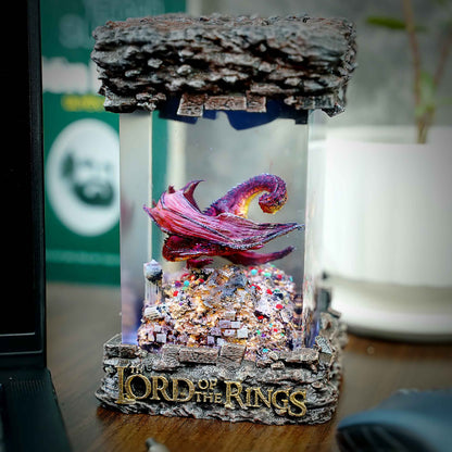 Smaug Resin Lamp – Lord of the Rings Multicolor / Size M – Handmade Resin Lamp by Rescene Studio | Rescene Studio