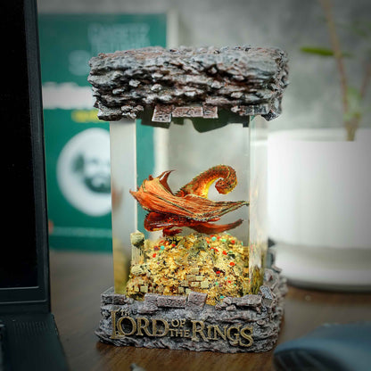 Smaug Resin Lamp – Lord of the Rings Multicolor / Size M – Handmade Resin Lamp by Rescene Studio | Rescene Studio