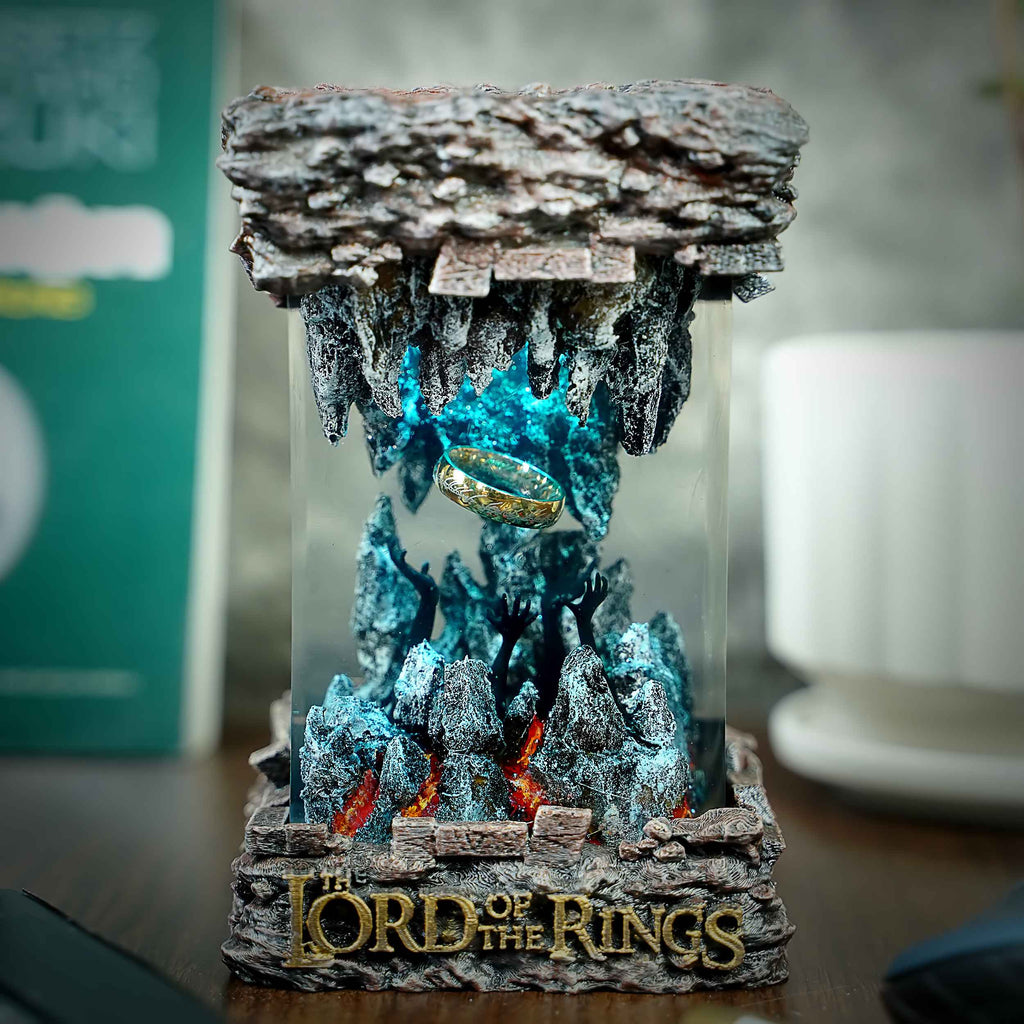 The One Ring Resin Lamp – The Lord of the Rings Multicolor / Size M – Handmade Epoxy Resin Lamp by Rescene Studio | Rescene Studio