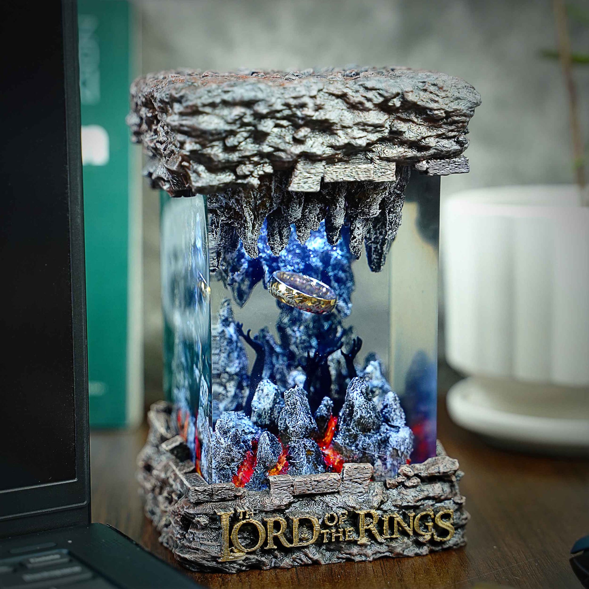 The One Ring Resin Lamp – The Lord of the Rings Multicolor / Size M – Handmade Epoxy Resin Lamp by Rescene Studio | Rescene Studio