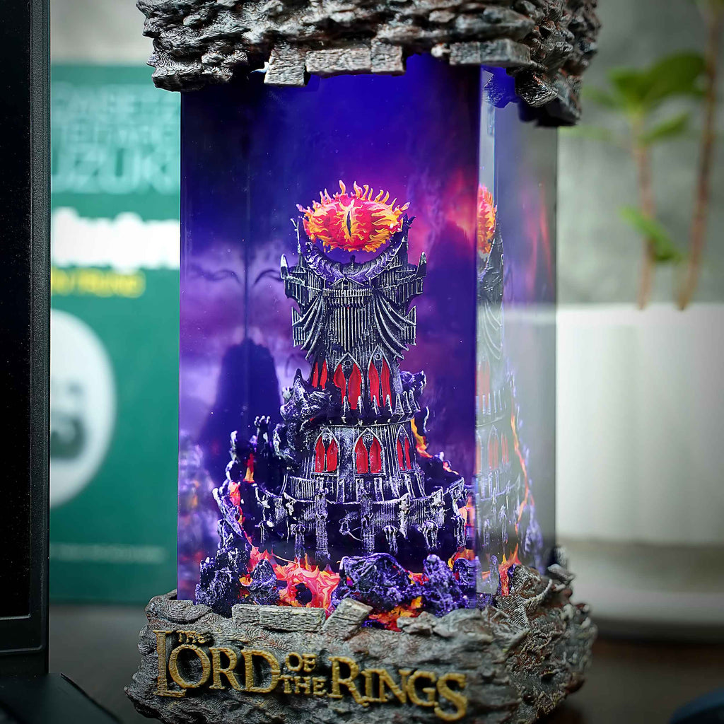 Eye of Sauron Resin Lamp – The Lord of the Rings Multicolor / Size M – Handmade Epoxy Resin Lamp by Rescene Studio | Rescene Studio
