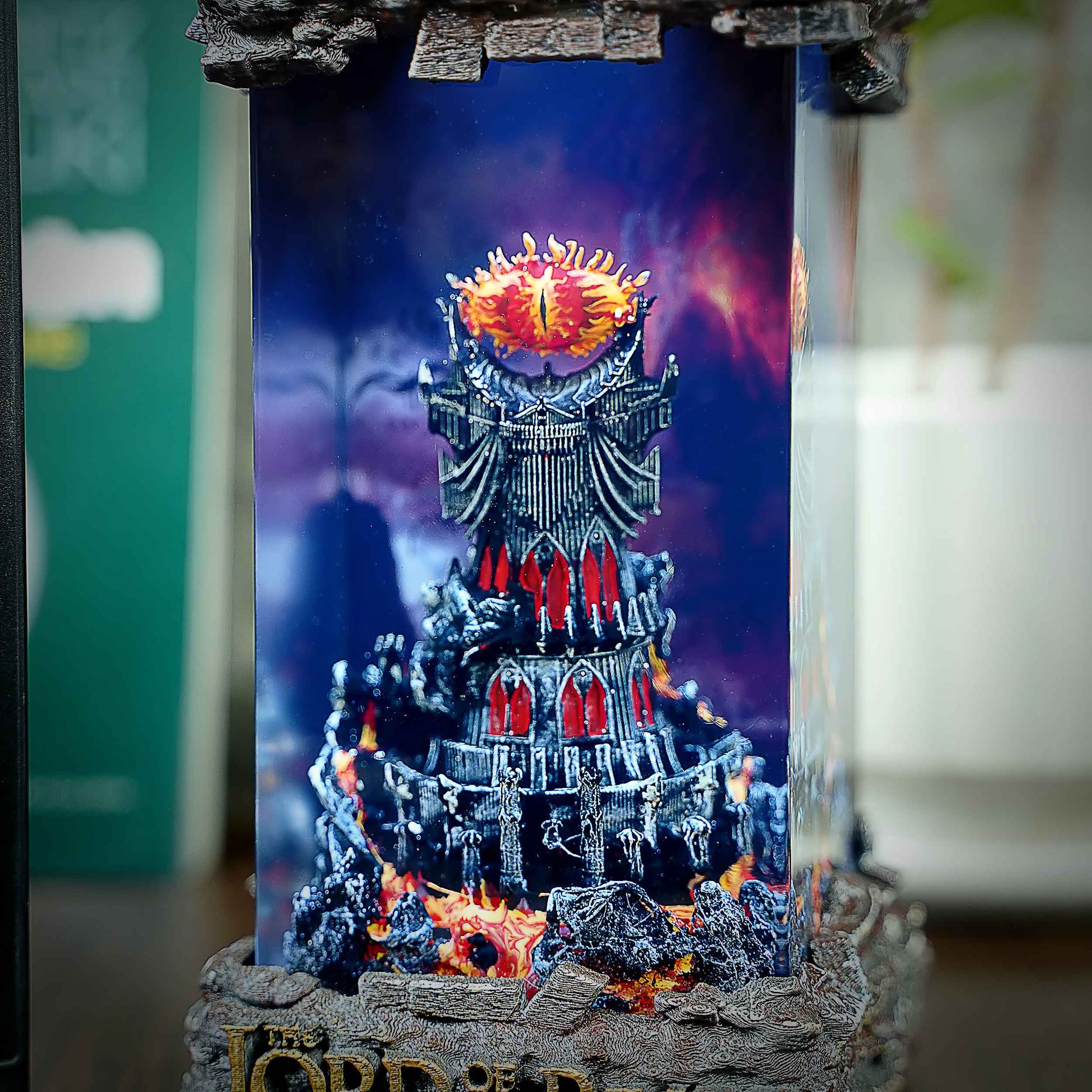 Eye of Sauron Resin Lamp – The Lord of the Rings Multicolor / Size M – Handmade Epoxy Resin Lamp by Rescene Studio | Rescene Studio