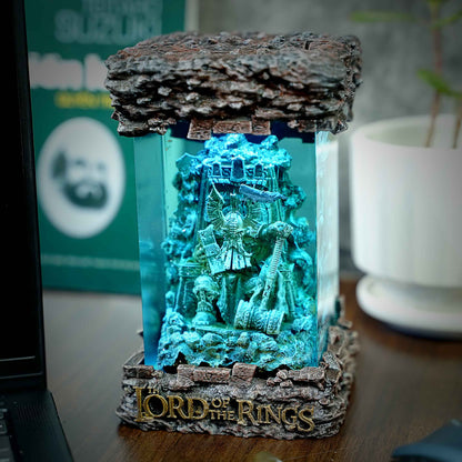 Dwarf King Resin Lamp – The Lord of the Rings Multicolor / Size M – Handmade Resin Lamp by Rescene Studio | Rescene Studio