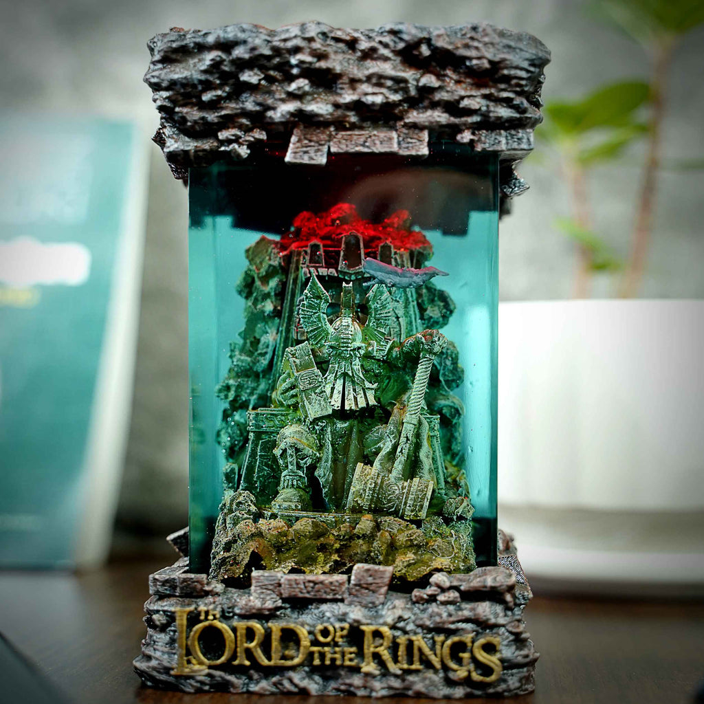 Dwarf King Resin Lamp – The Lord of the Rings Multicolor / Size M – Handmade Epoxy Resin Lamp by Rescene Studio | Rescene Studio