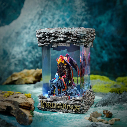Balrog vs Gandalf Resin Lamp – The Lord of the Rings Multicolor / Size M – Handmade Resin Lamp by Rescene Studio | Rescene Studio