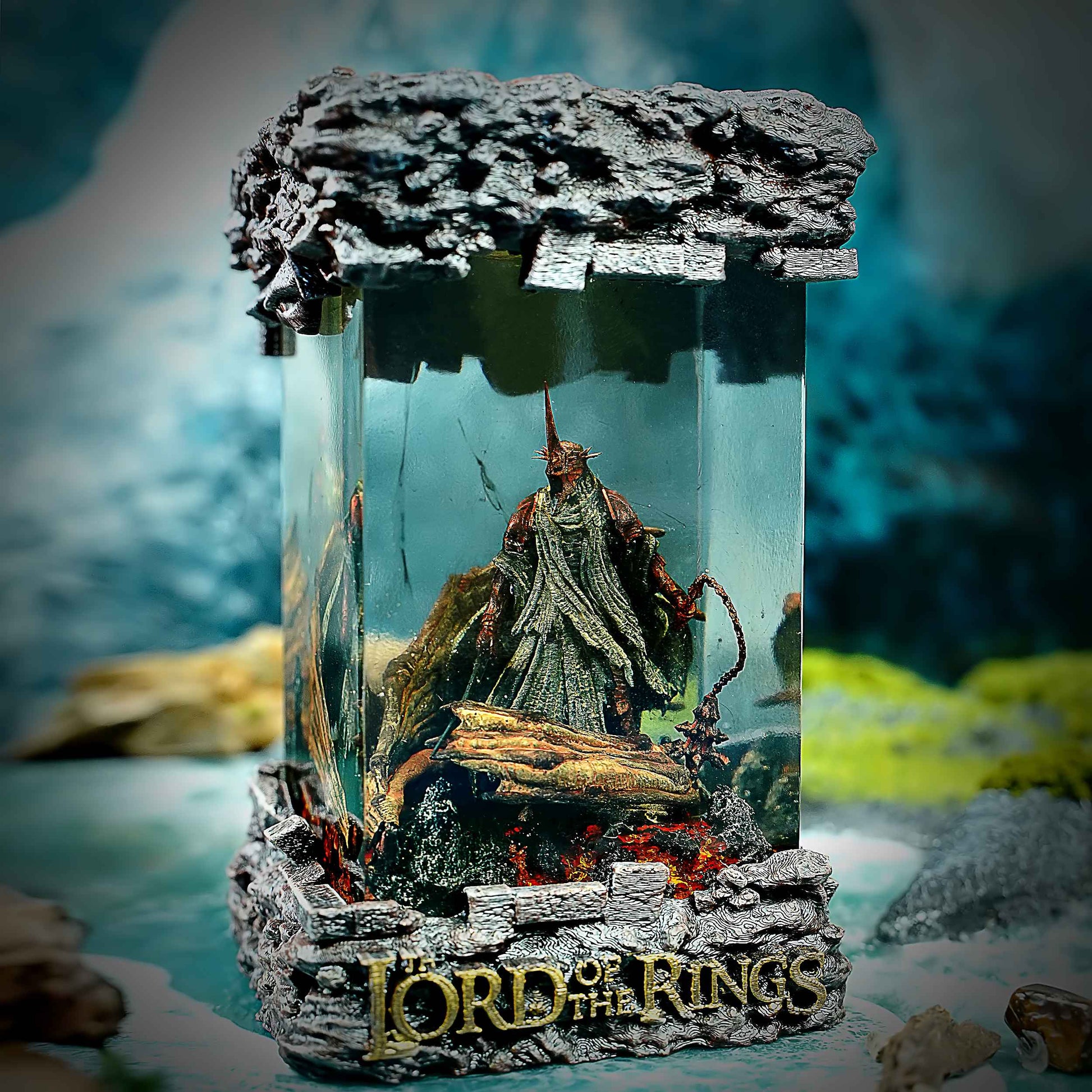 Witch-King of Angmar Resin Lamp – The Lord of the Rings Multicolor / Size M – Handmade Epoxy Resin Lamp by Rescene Studio | Rescene Studio