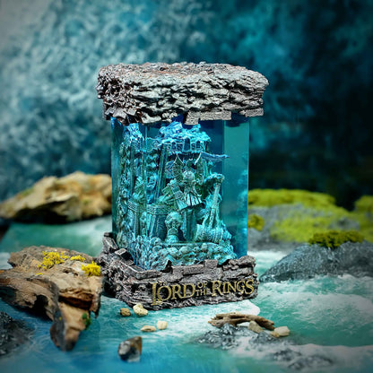 Dwarf King Resin Lamp – The Lord of the Rings Multicolor / Size M – Handmade Resin Lamp by Rescene Studio | Rescene Studio