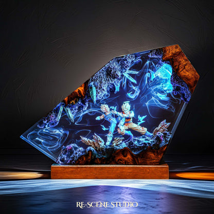 Goku vs Vegeta Resin Lamp - Dragon Ball Z