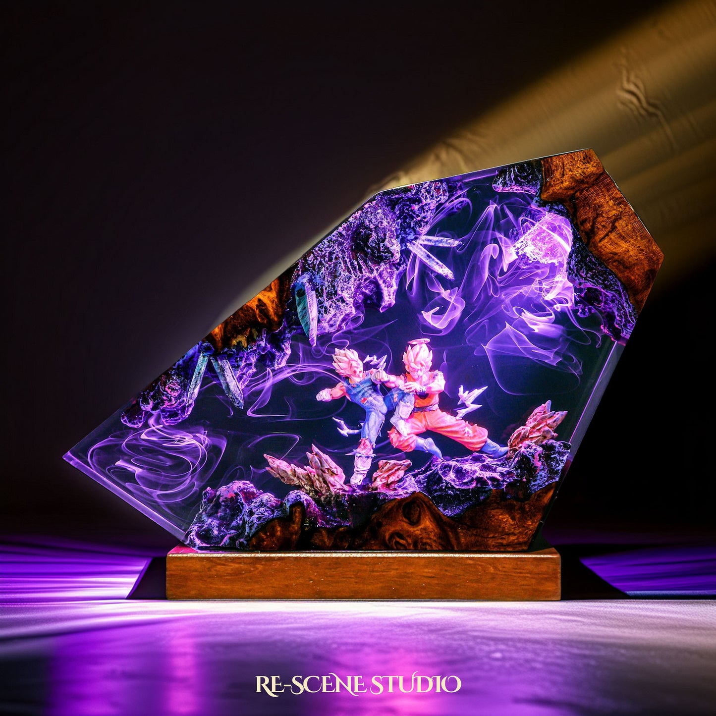 Goku vs Vegeta Resin Lamp - Dragon Ball Z